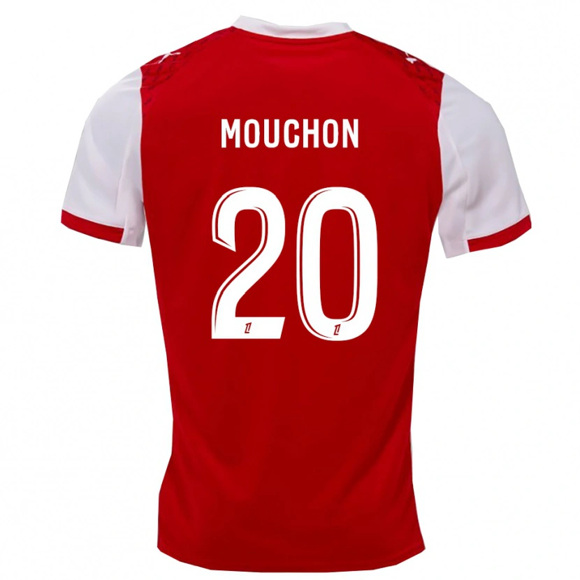 Danxen Kvinder Noemie Mouchon #20 Rød Hvid Hjemmebane Spillertrøjer 2025/26 Trøje T-Shirt