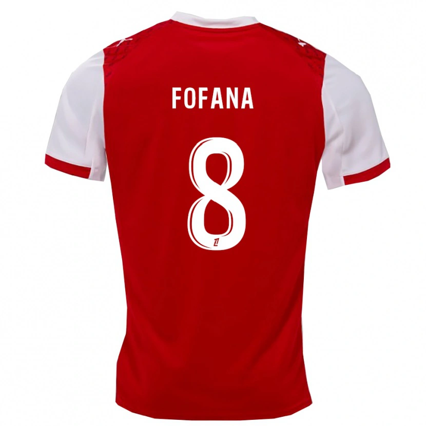 Danxen Kvinder Yaya Fofana #8 Rød Hvid Hjemmebane Spillertrøjer 2025/26 Trøje T-Shirt