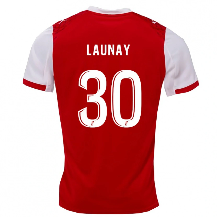 Danxen Kvinder Elisa Launay #30 Rød Hvid Hjemmebane Spillertrøjer 2025/26 Trøje T-Shirt