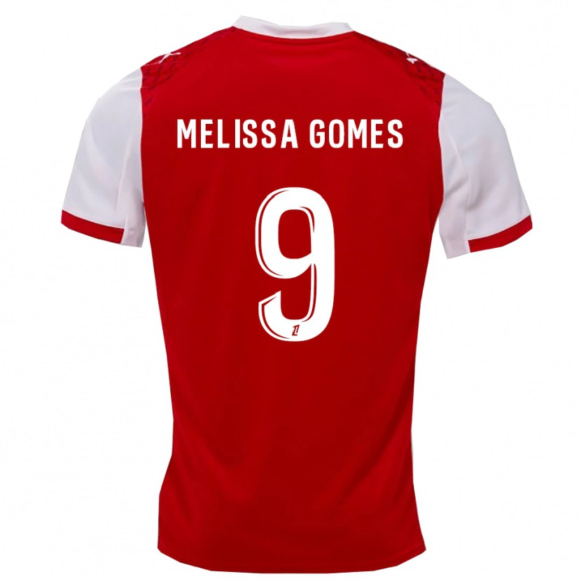 Danxen Kvinder Melissa Ferreira Gomes #9 Rød Hvid Hjemmebane Spillertrøjer 2025/26 Trøje T-Shirt