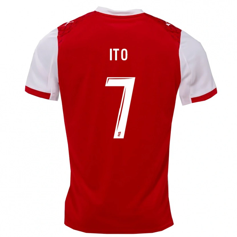 Danxen Kvinder Junya Ito #7 Rød Hvid Hjemmebane Spillertrøjer 2025/26 Trøje T-Shirt