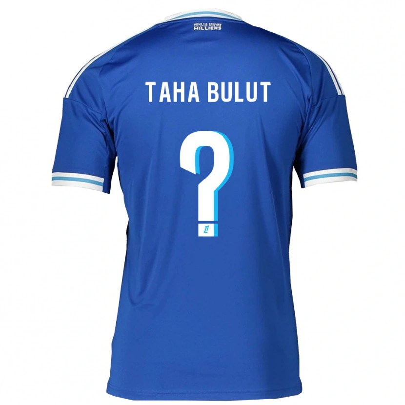 Danxen Kvinder Yunus Taha Bulut #0 Blå Hvid Hjemmebane Spillertrøjer 2025/26 Trøje T-Shirt