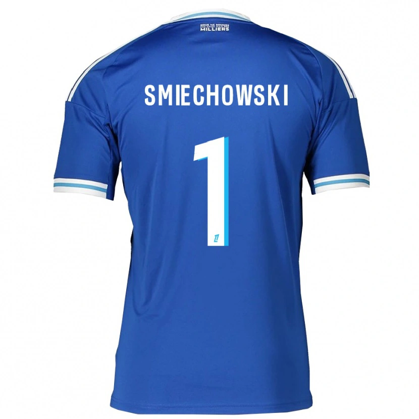 Danxen Kvinder Artur Smiechowski #1 Blå Hvid Hjemmebane Spillertrøjer 2025/26 Trøje T-Shirt