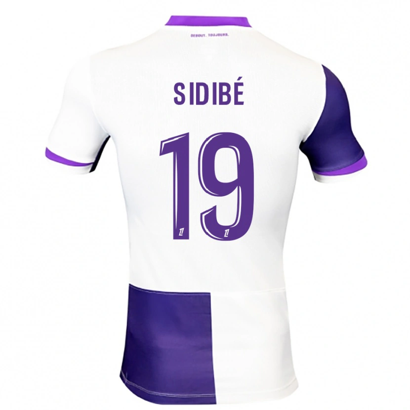 Danxen Kvinder Djibril Sidibé #19 Lilla Hvid Hjemmebane Spillertrøjer 2025/26 Trøje T-Shirt
