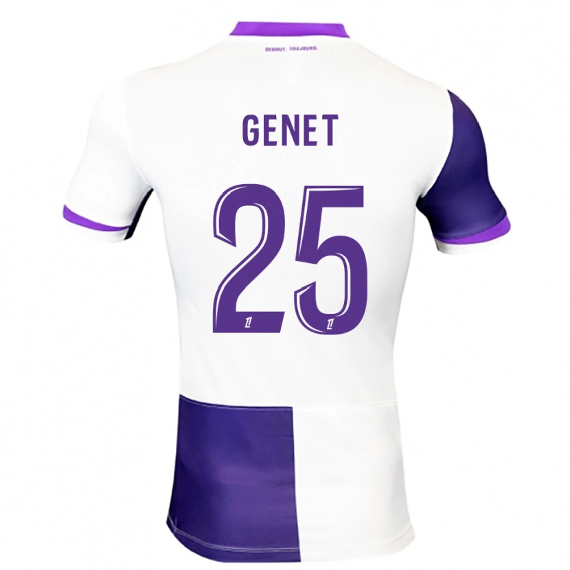 Danxen Kvinder Marine Genet #25 Lilla Hvid Hjemmebane Spillertrøjer 2025/26 Trøje T-Shirt
