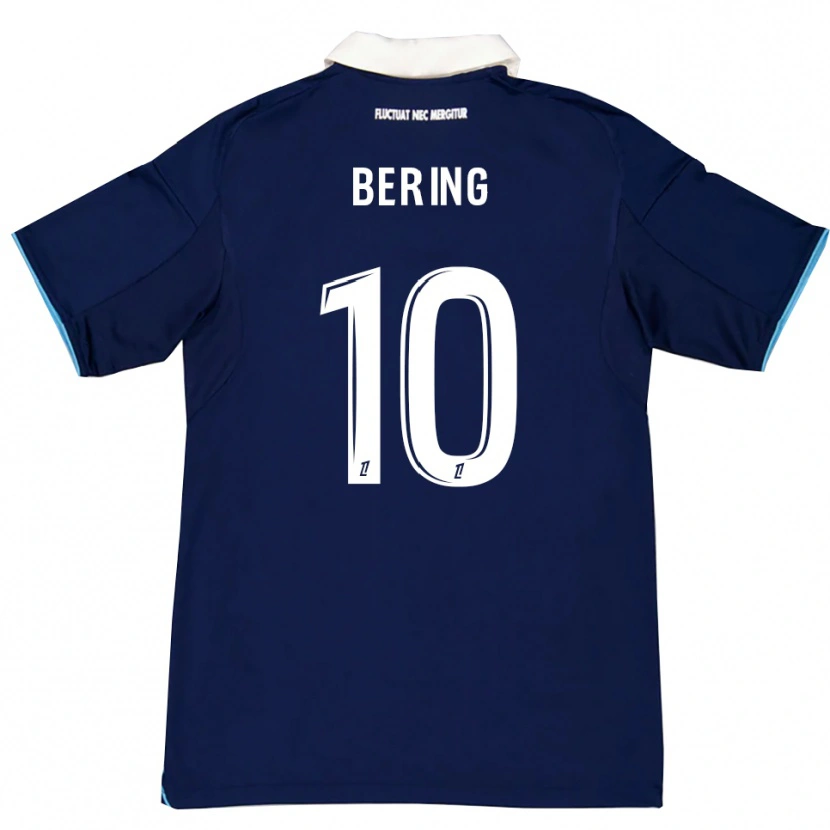 Danxen Kvinder Aymerick Bering #10 Mørkeblå Hvid Hjemmebane Spillertrøjer 2025/26 Trøje T-Shirt