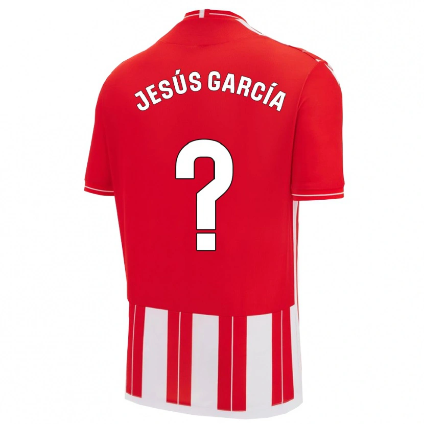 Danxen Kvinder Jesús García #0 Rød Hvid Hjemmebane Spillertrøjer 2025/26 Trøje T-Shirt