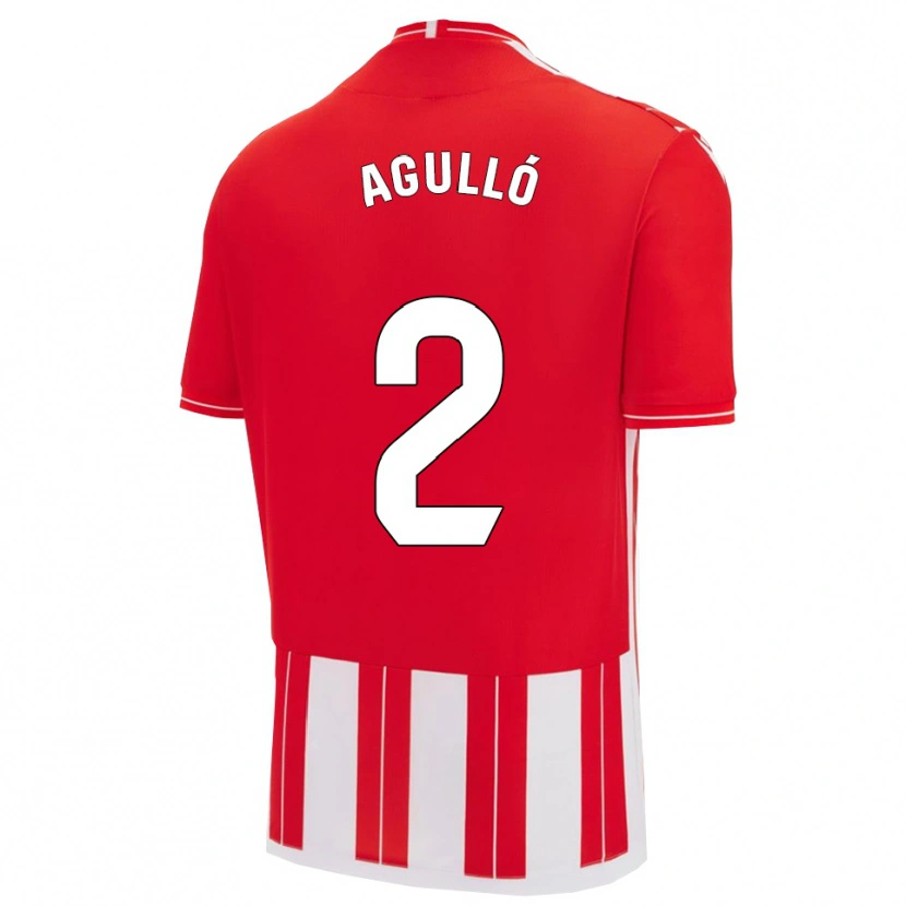 Danxen Kvinder Vicente Agulló #2 Rød Hvid Hjemmebane Spillertrøjer 2025/26 Trøje T-Shirt