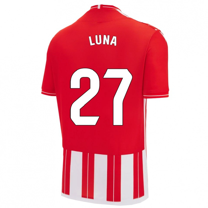 Danxen Kvinder Marcos Luna #27 Rød Hvid Hjemmebane Spillertrøjer 2025/26 Trøje T-Shirt