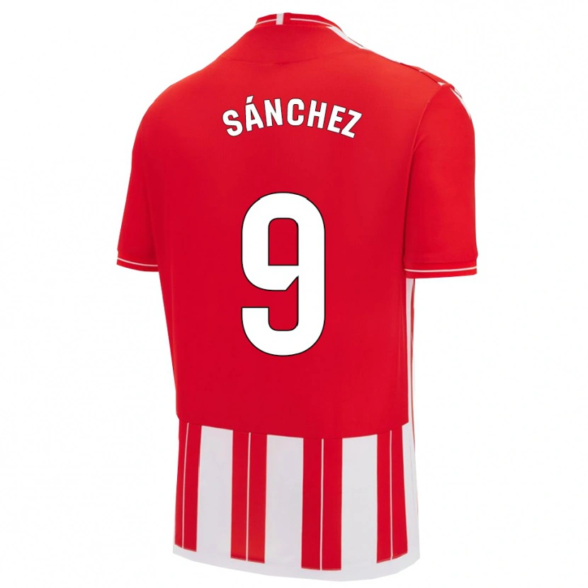 Danxen Kvinder Loren Sánchez #9 Rød Hvid Hjemmebane Spillertrøjer 2025/26 Trøje T-Shirt