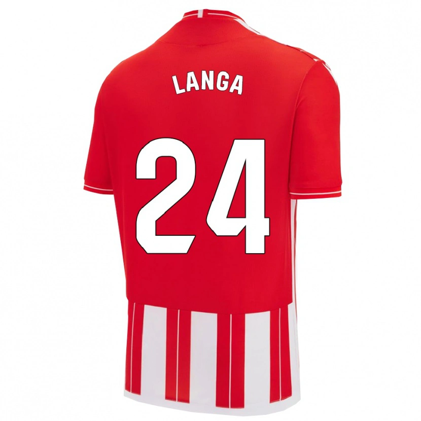 Danxen Kvinder Bruno Langa #24 Rød Hvid Hjemmebane Spillertrøjer 2025/26 Trøje T-Shirt