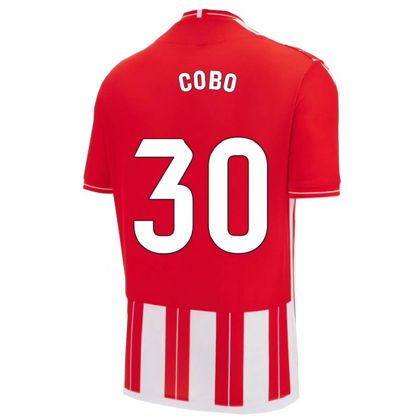 Danxen Kvinder Marco Cobo #30 Rød Hvid Hjemmebane Spillertrøjer 2025/26 Trøje T-Shirt