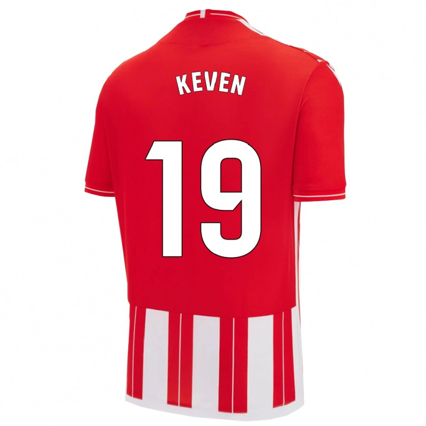 Danxen Kvinder Keven #19 Rød Hvid Hjemmebane Spillertrøjer 2025/26 Trøje T-Shirt