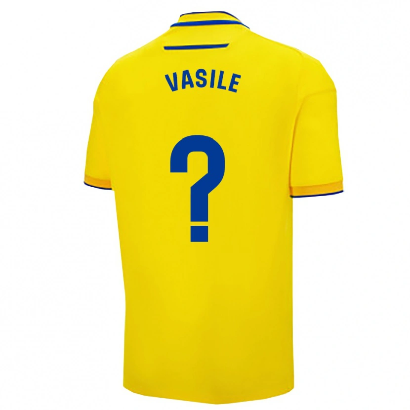 Danxen Kvinder Cristian Vasile #0 Gul Navy Hjemmebane Spillertrøjer 2025/26 Trøje T-Shirt