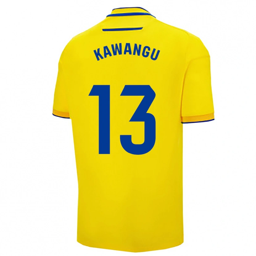 Danxen Kvinder Mbemba Kawangu #13 Gul Navy Hjemmebane Spillertrøjer 2025/26 Trøje T-Shirt
