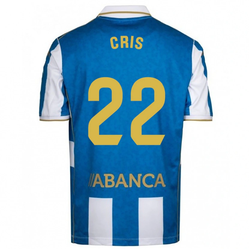 Danxen Kvinder Cris Martínez #22 Hvid Blå Hjemmebane Spillertrøjer 2025/26 Trøje T-Shirt