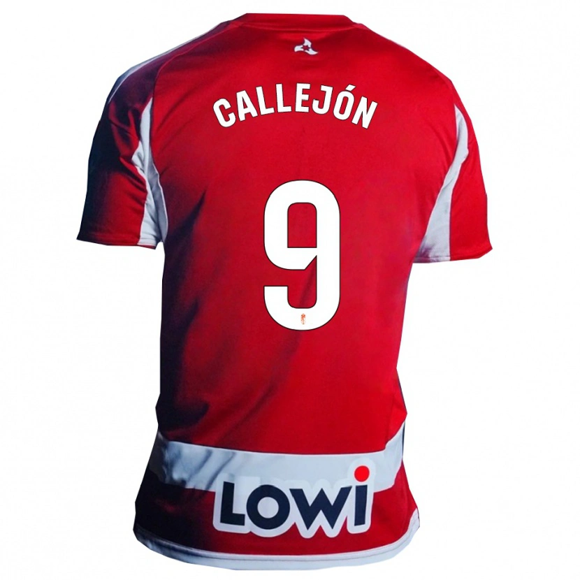 Danxen Kvinder Jose Callejon #9 Rød Hvid Hjemmebane Spillertrøjer 2025/26 Trøje T-Shirt