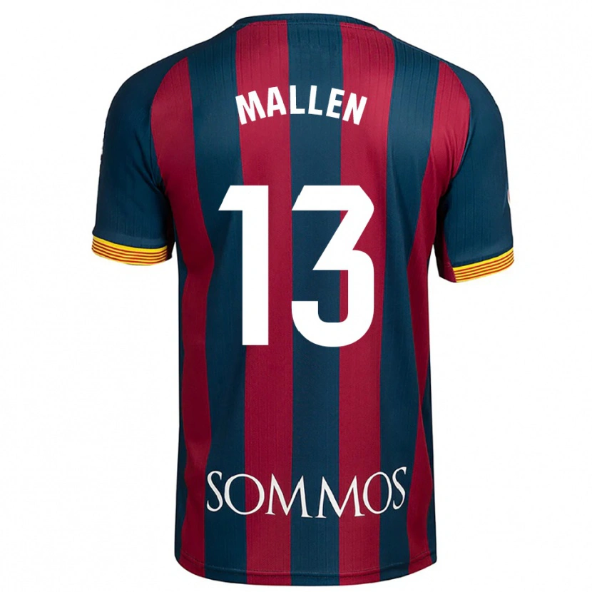 Danxen Kvinder Lucía Mallén #13 Navy Blå Rød Hjemmebane Spillertrøjer 2025/26 Trøje T-Shirt