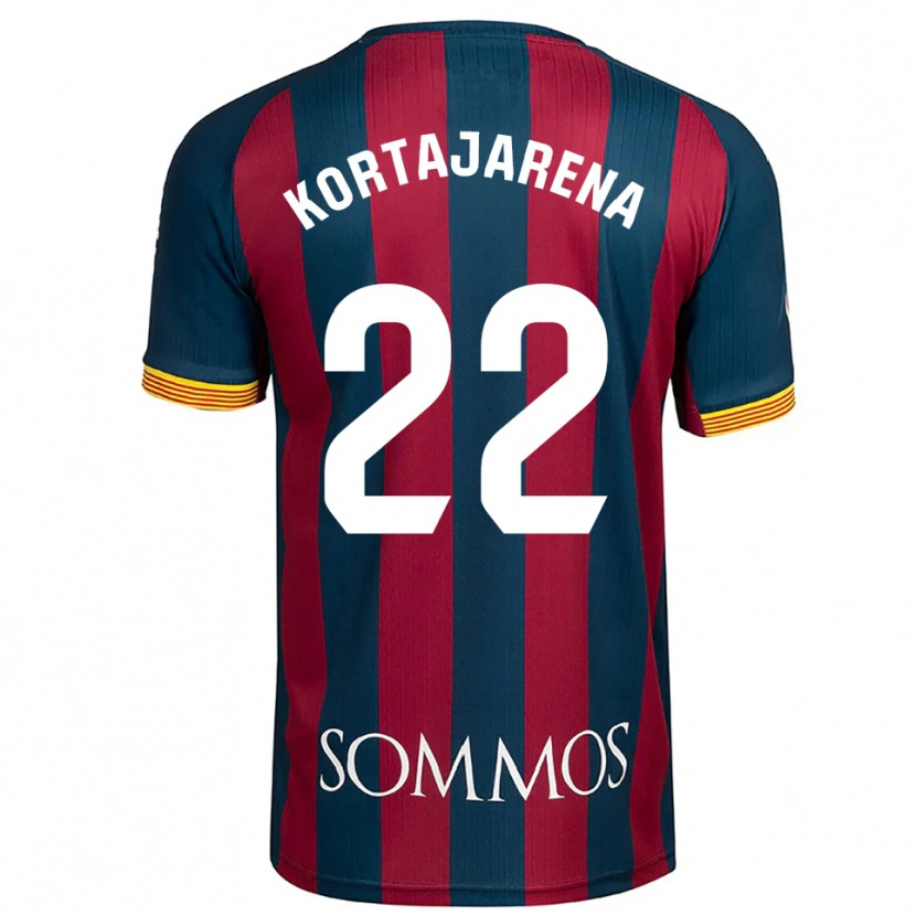 Danxen Kvinder Iker Kortajarena #22 Navy Blå Rød Hjemmebane Spillertrøjer 2025/26 Trøje T-Shirt