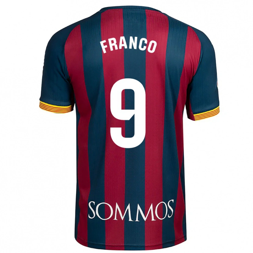 Danxen Kvinder Santi Franco #9 Navy Blå Rød Hjemmebane Spillertrøjer 2025/26 Trøje T-Shirt