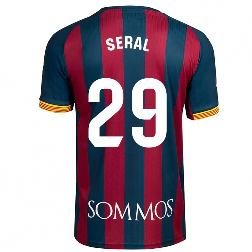 Danxen Kvinder Abel Seral #29 Navy Blå Rød Hjemmebane Spillertrøjer 2025/26 Trøje T-Shirt