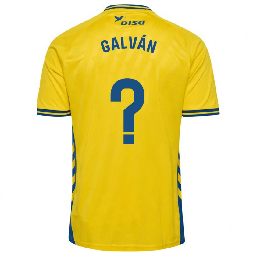 Danxen Kvinder Carlos Galván #0 Gul Blå Hjemmebane Spillertrøjer 2025/26 Trøje T-Shirt