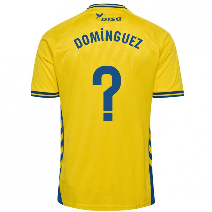 Danxen Kvinder Carlos Domínguez #0 Gul Blå Hjemmebane Spillertrøjer 2025/26 Trøje T-Shirt