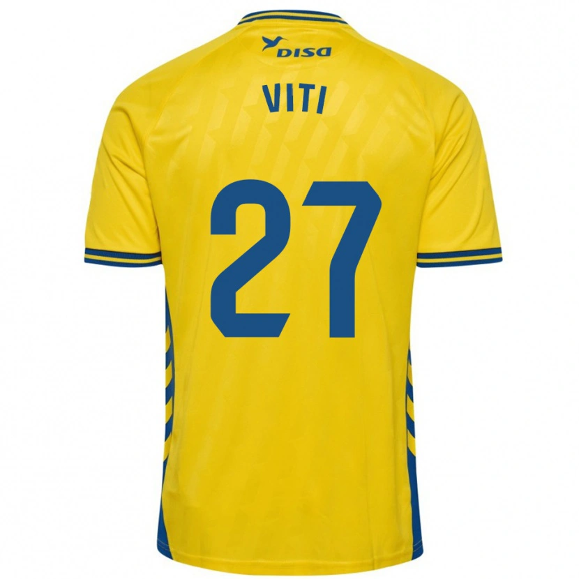 Danxen Kvinder Viti #27 Gul Blå Hjemmebane Spillertrøjer 2025/26 Trøje T-Shirt