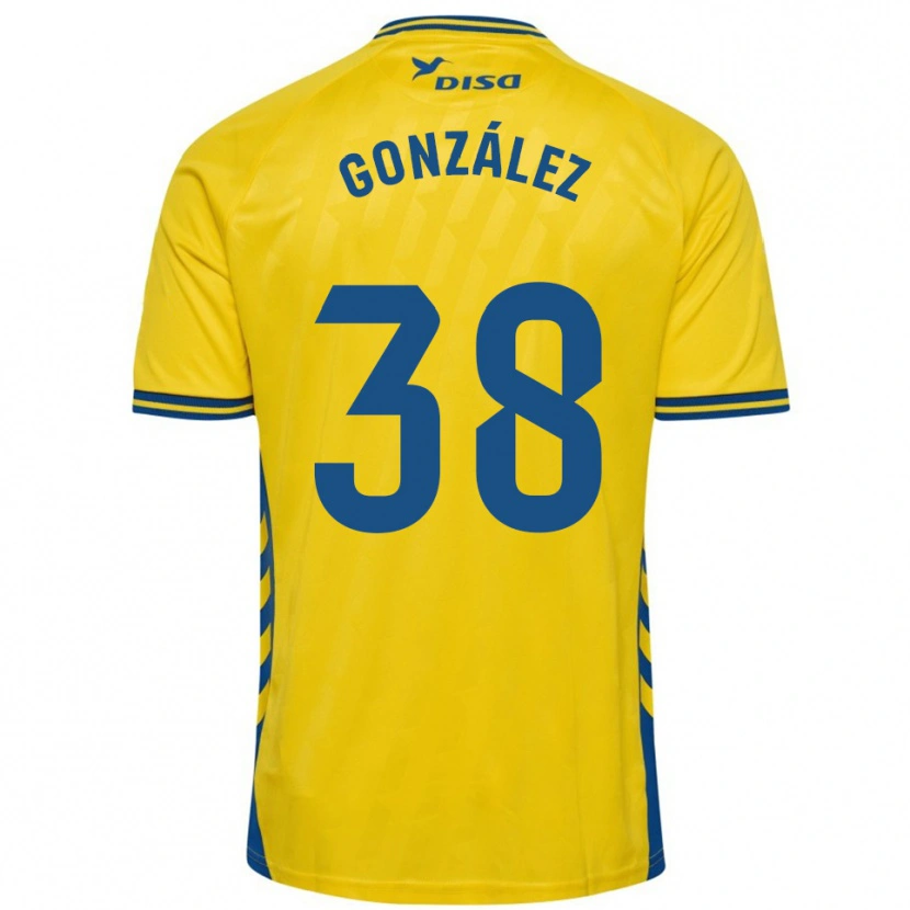 Danxen Kvinder Josito González #38 Gul Blå Hjemmebane Spillertrøjer 2025/26 Trøje T-Shirt