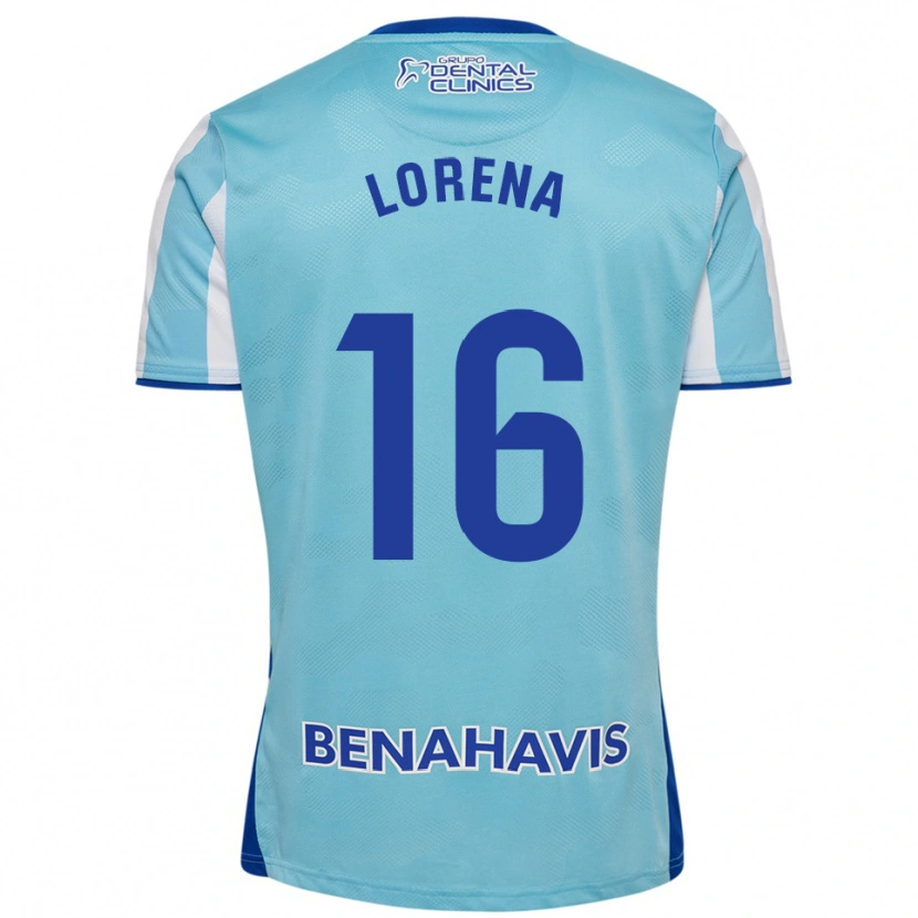 Danxen Kvinder Lorena Herrera De Miguel #16 Himmelblå Hvid Hjemmebane Spillertrøjer 2025/26 Trøje T-Shirt