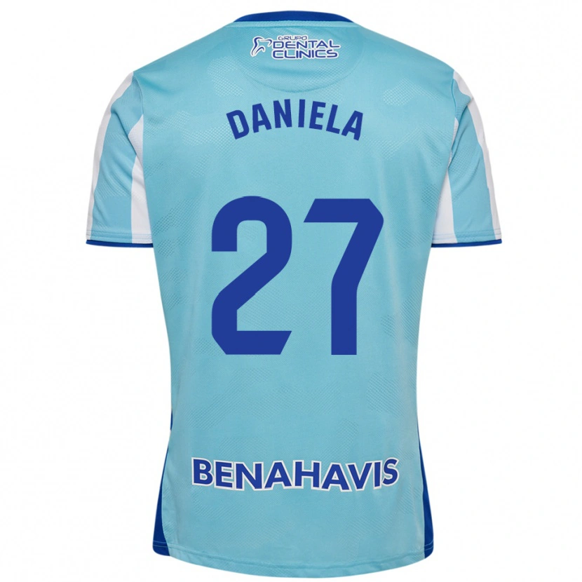 Danxen Kvinder Daniela Sáenz Parra #27 Himmelblå Hvid Hjemmebane Spillertrøjer 2025/26 Trøje T-Shirt