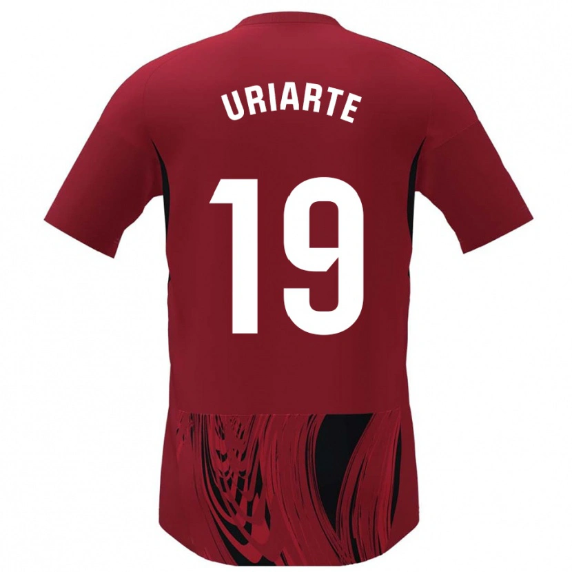 Danxen Kvinder Aritz Uriarte #19 Rød Sort Hjemmebane Spillertrøjer 2025/26 Trøje T-Shirt