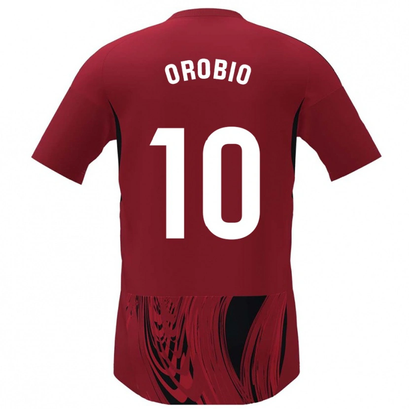 Danxen Kvinder Ekhiotz Orobio #10 Rød Sort Hjemmebane Spillertrøjer 2025/26 Trøje T-Shirt