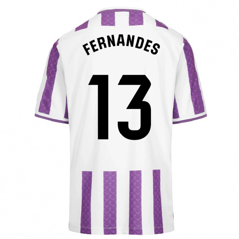 Danxen Kvinder Guilherme Fernandes #13 Lilla Hvid Hjemmebane Spillertrøjer 2025/26 Trøje T-Shirt