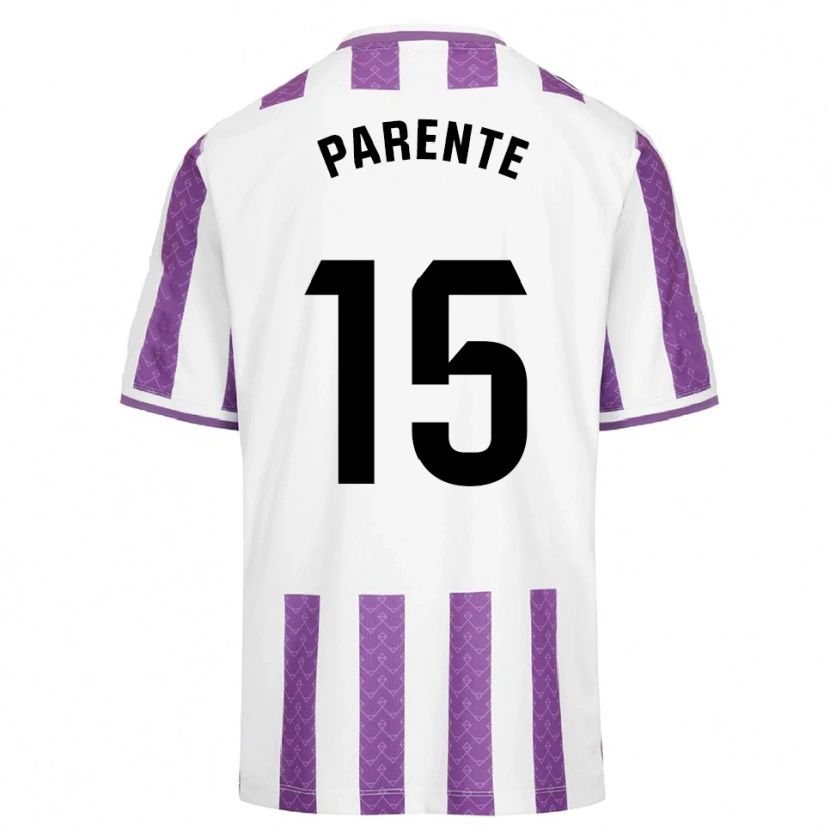 Danxen Kvinder Iago Parente #15 Lilla Hvid Hjemmebane Spillertrøjer 2025/26 Trøje T-Shirt