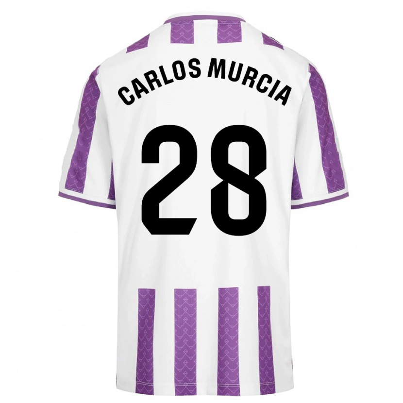 Danxen Kvinder Juan Carlos Murcia #28 Lilla Hvid Hjemmebane Spillertrøjer 2025/26 Trøje T-Shirt
