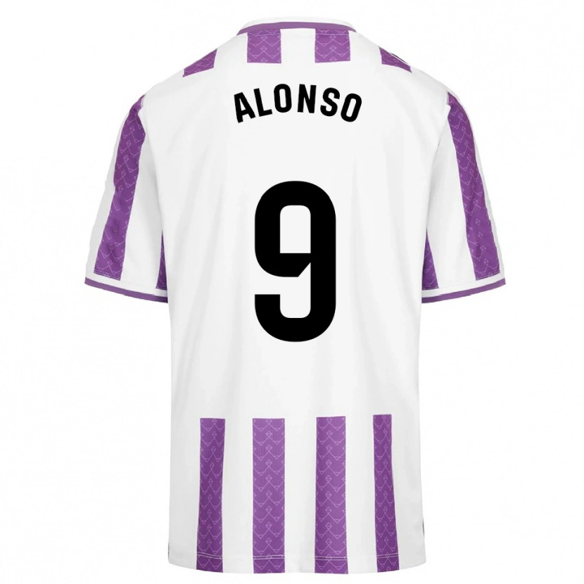 Danxen Kvinder María Alonso Hidalgo #9 Lilla Hvid Hjemmebane Spillertrøjer 2025/26 Trøje T-Shirt