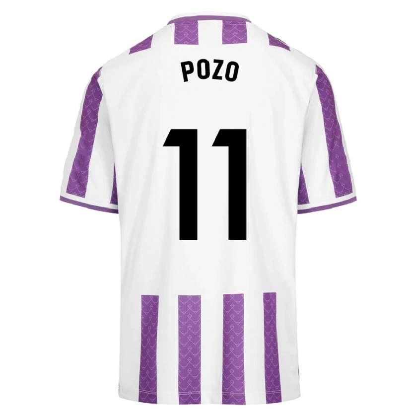 Danxen Kvinder Manuel Pozo #11 Lilla Hvid Hjemmebane Spillertrøjer 2025/26 Trøje T-Shirt