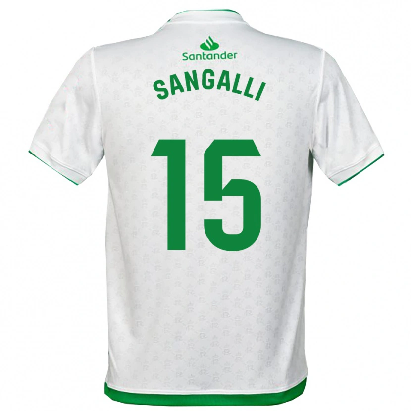 Danxen Kvinder Marco Sangalli #15 Grøn Hvid Hjemmebane Spillertrøjer 2025/26 Trøje T-Shirt