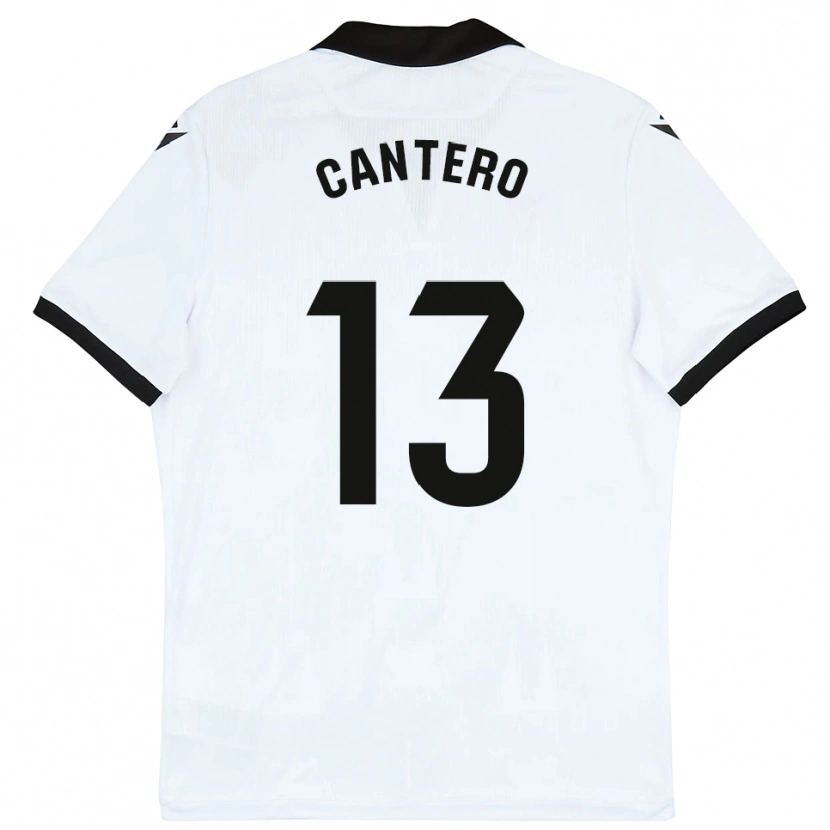 Danxen Kvinder Ander Cantero #13 Hvid Sort Hjemmebane Spillertrøjer 2025/26 Trøje T-Shirt