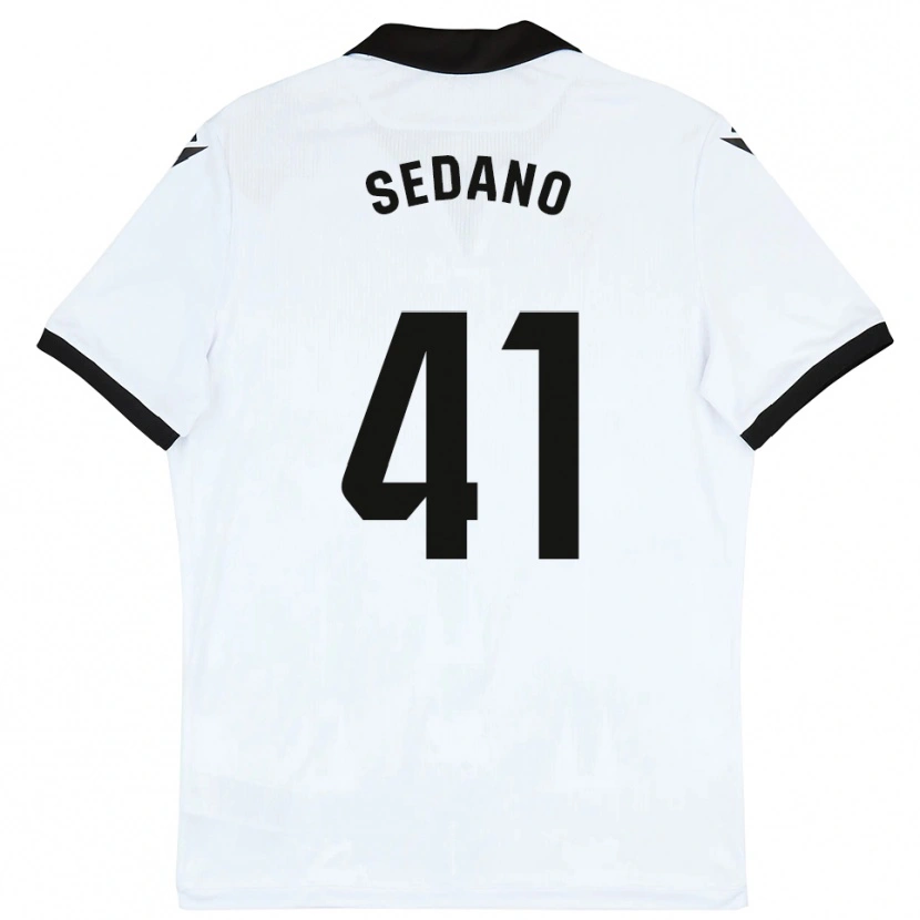 Danxen Kvinder Hugo Sedano #41 Hvid Sort Hjemmebane Spillertrøjer 2025/26 Trøje T-Shirt