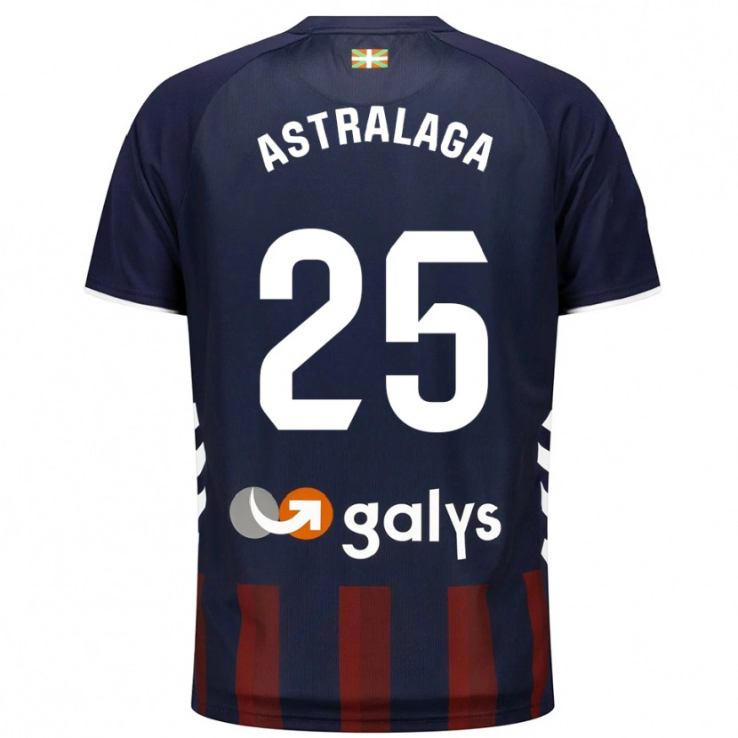 Danxen Kvinder Eunate Astralaga Aranguren #25 Navy Rød Hjemmebane Spillertrøjer 2025/26 Trøje T-Shirt