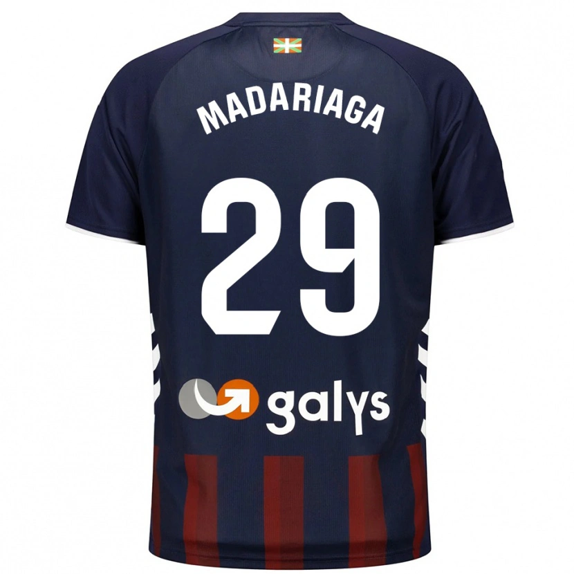 Danxen Kvinder Ander Madariaga #29 Navy Rød Hjemmebane Spillertrøjer 2025/26 Trøje T-Shirt