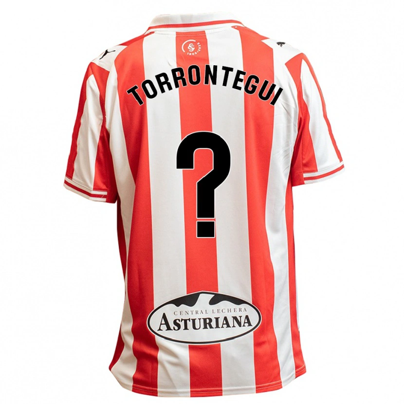 Danxen Kvinder Samu Torrontegui #0 Hvid Rød Hjemmebane Spillertrøjer 2025/26 Trøje T-Shirt