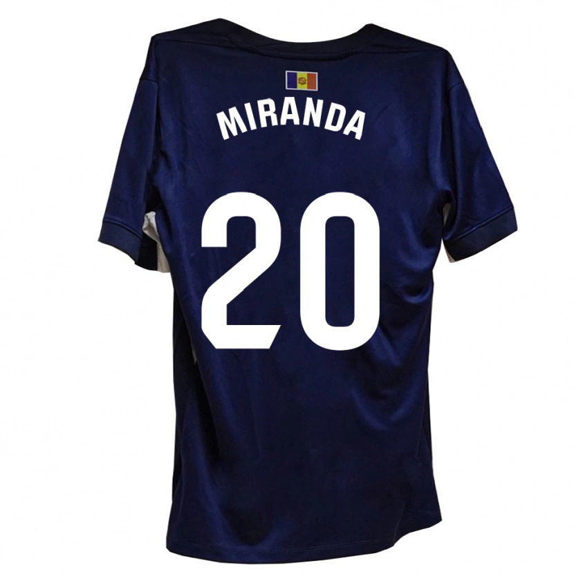 Danxen Kvinder Pau Miranda #20 Marineblå Hvid Hjemmebane Spillertrøjer 2025/26 Trøje T-Shirt