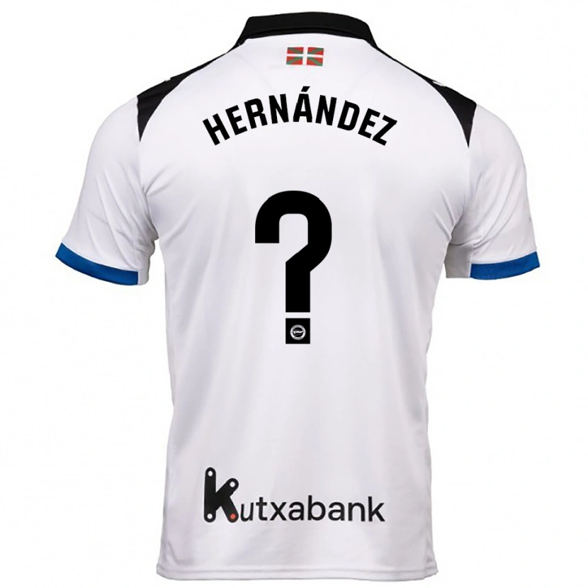 Danxen Kvinder Izei Hernández #0 Hvid Blå Udebane Spillertrøjer 2025/26 Trøje T-Shirt