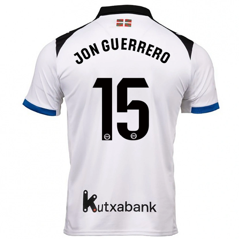 Danxen Kvinder Julen Jon Guerrero #15 Hvid Blå Udebane Spillertrøjer 2025/26 Trøje T-Shirt
