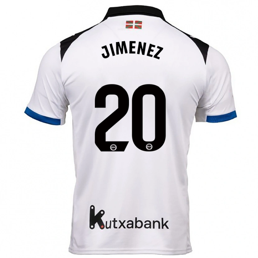 Danxen Kvinder Encarnacion Jimenez #20 Hvid Blå Udebane Spillertrøjer 2025/26 Trøje T-Shirt