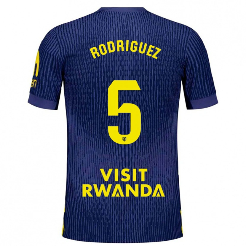 Danxen Kvinder Cinta Rodriguez #5 Navy Gul Udebane Spillertrøjer 2025/26 Trøje T-Shirt