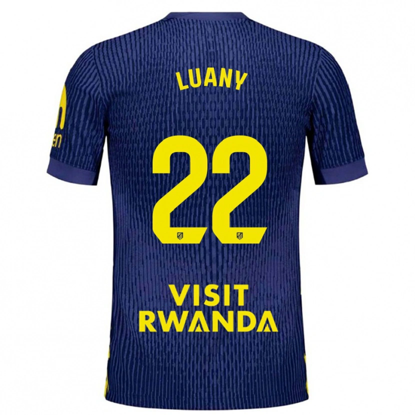 Danxen Kvinder Luany Vitória Da Silva Rosa #22 Navy Gul Udebane Spillertrøjer 2025/26 Trøje T-Shirt
